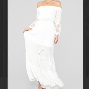 Fashion Nova White Maxi Dress